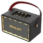 ZEALOT MT01 Portable Bluetooth Speaker - Bluetooth Speaker - Stereo Sound Deep Bass Subwoofer Waterproof - Black