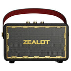 ZEALOT MT01 Portable Bluetooth Speaker - Bluetooth Speaker - Stereo Sound Deep Bass Subwoofer Waterproof - Black