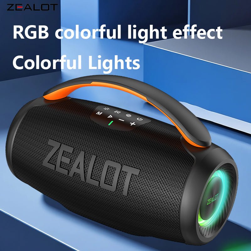 ZEALOT P11 Portable Bluetooth Speaker - Bluetooth Speaker - Stereo Sound Deep Bass Subwoofer Waterproof - Black