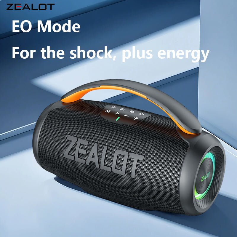 ZEALOT P11 Portable Bluetooth Speaker - Bluetooth Speaker - Stereo Sound Deep Bass Subwoofer Waterproof - Black