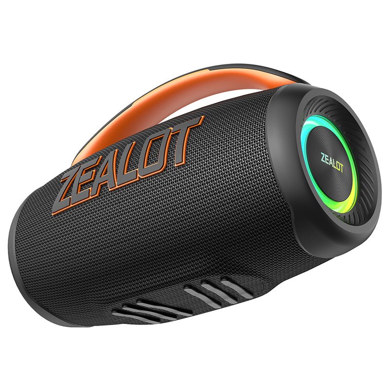 ZEALOT P12 Portable Bluetooth Speaker - Bluetooth Speaker - Stereo Sound Deep Bass Subwoofer Waterproof - Black