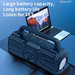 ZEALOT P2 Portable Bluetooth Speaker Black Main Image 08