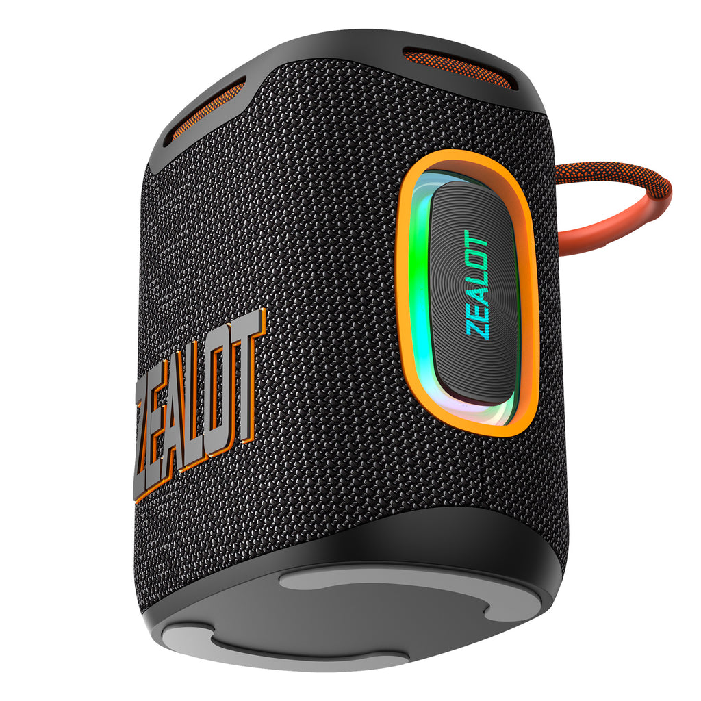 ZEALOT S122 Portable Bluetooth Speaker - Bluetooth Speaker - Stereo Sound Deep Bass Subwoofer Waterproof - Black