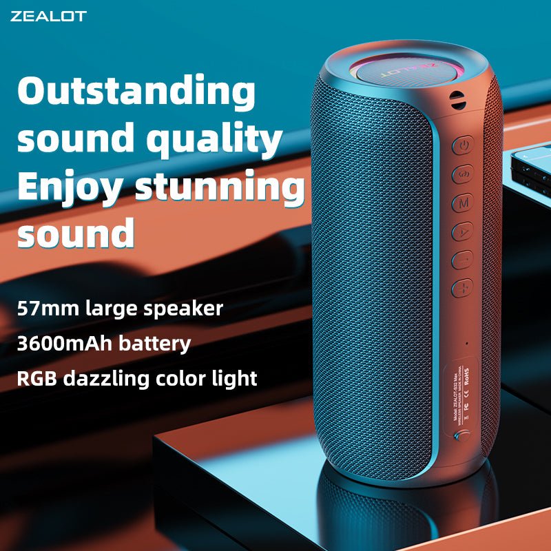 ZEALOT S32 Max Portable Bluetooth Speaker Black Main Image 04