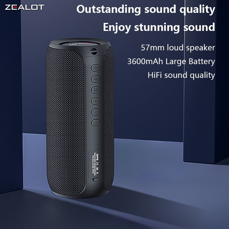 ZEALOT S32 Max Portable Bluetooth Speaker Black Main Image 06
