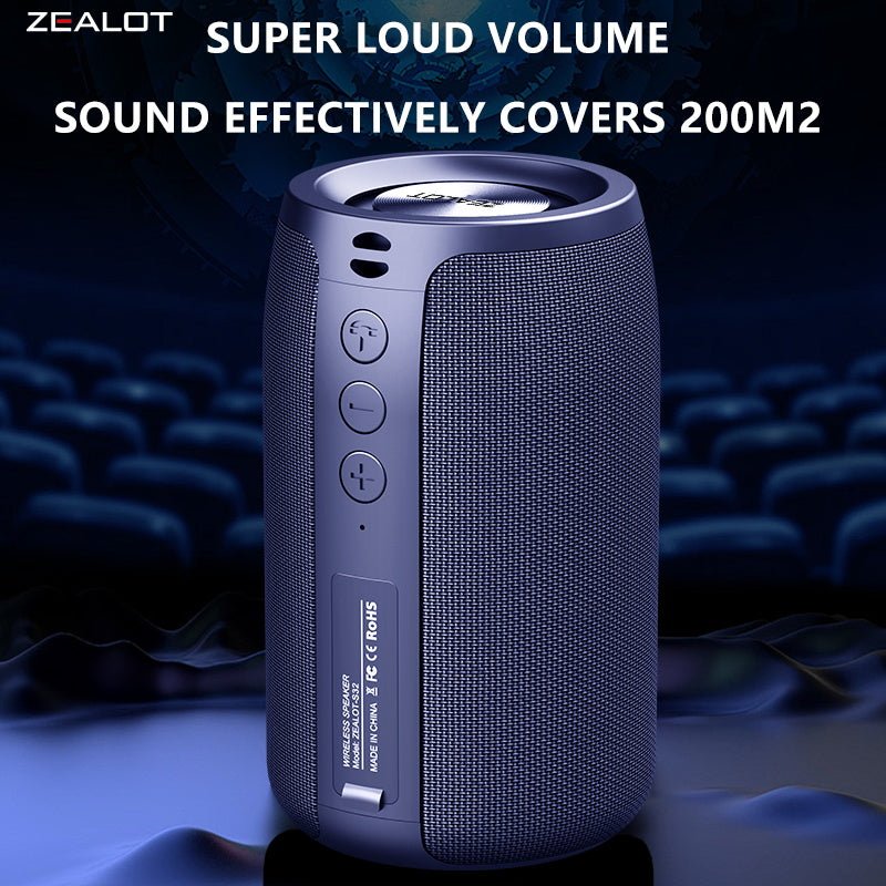 ZEALOT S32 Portable Bluetooth Speaker Black Main Image 04