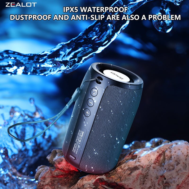 ZEALOT S32 Portable Bluetooth Speaker Black Main Image 05
