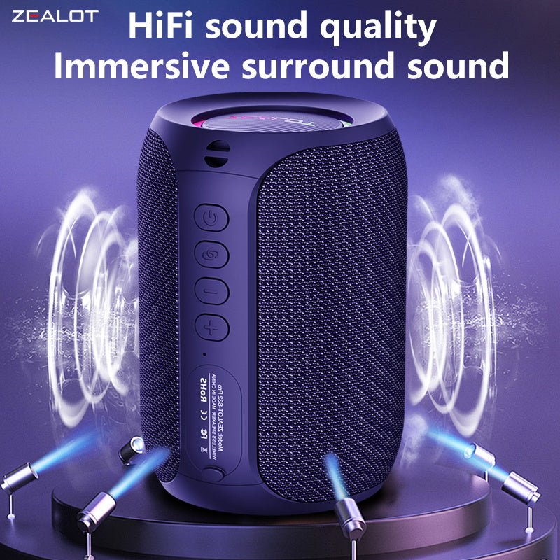 ZEALOT S32 Pro Portable Bluetooth Speaker Black Main Image 06