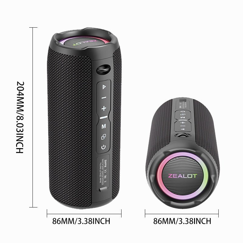ZEALOT S49 Pro Portable Bluetooth Speaker Black Main Image 04