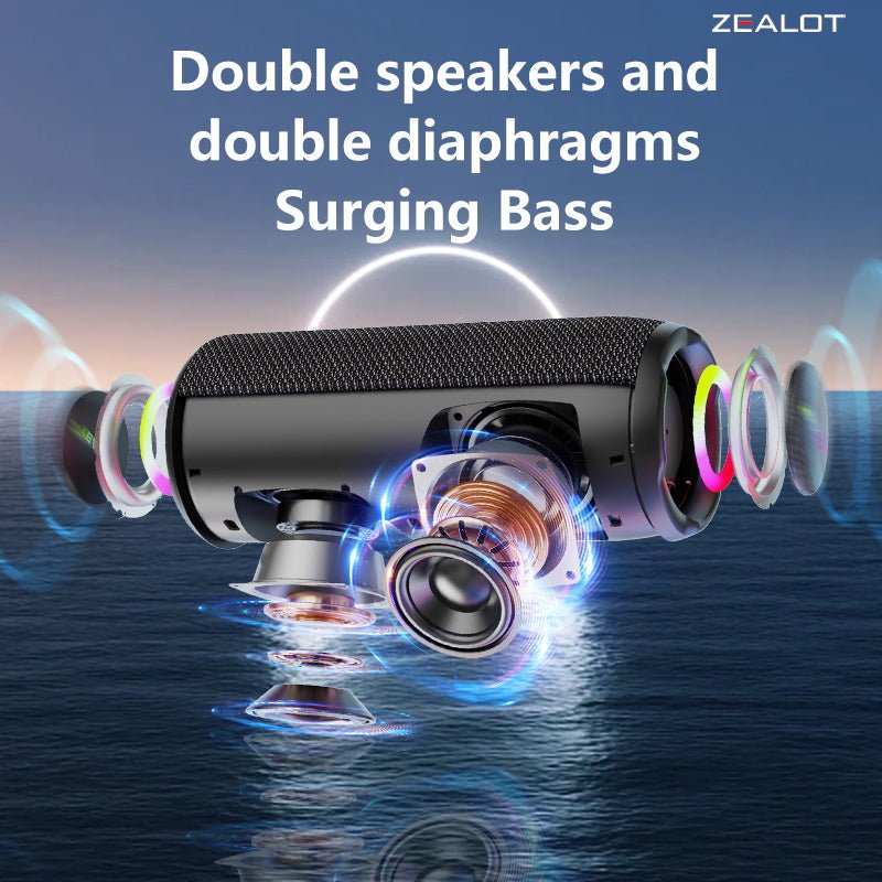 ZEALOT S49 Pro Portable Bluetooth Speaker Black Main Image 05