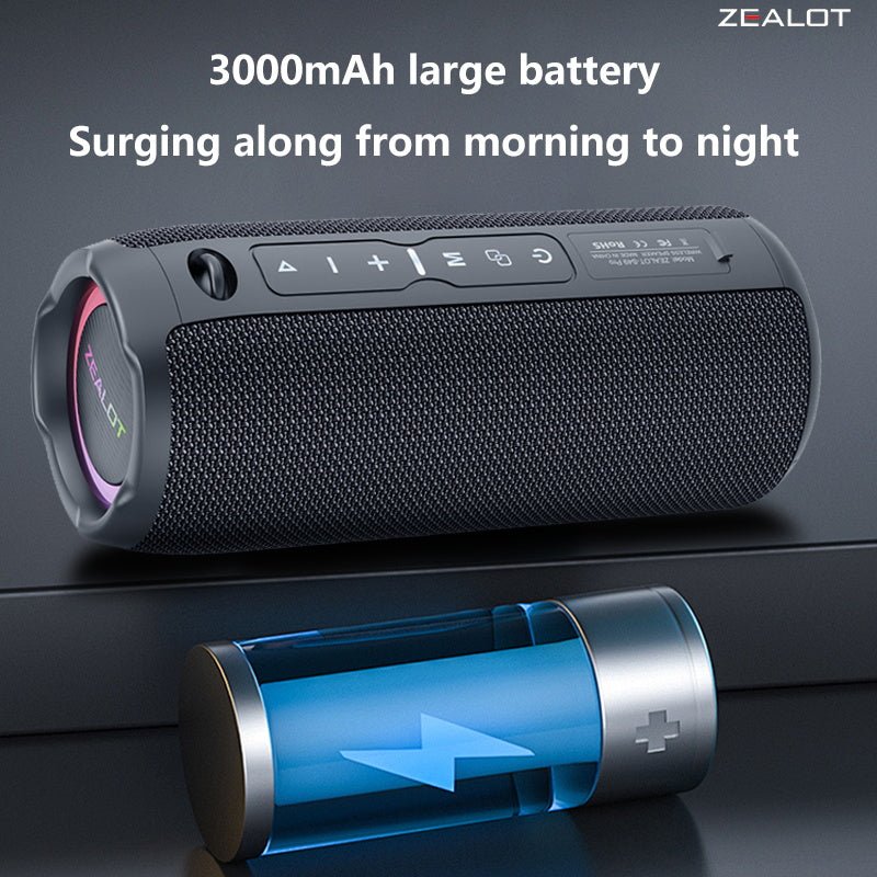 ZEALOT S49 Pro Portable Bluetooth Speaker Black Main Image 08