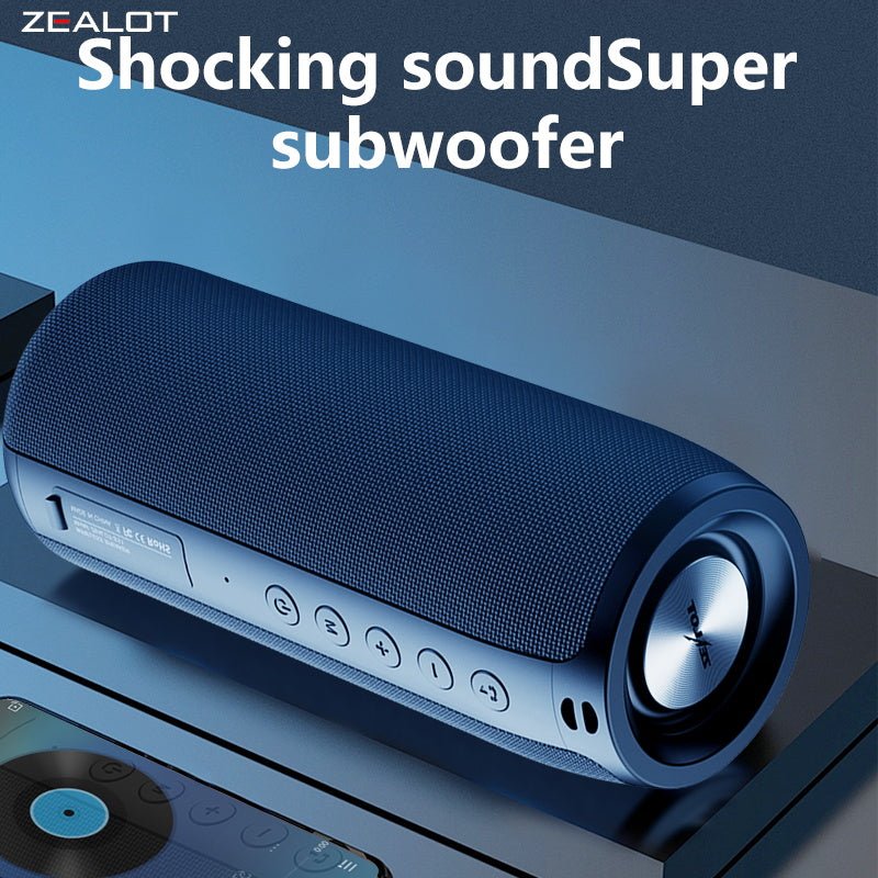 ZEALOT S51 Portable Bluetooth Speaker Black Main Image 03