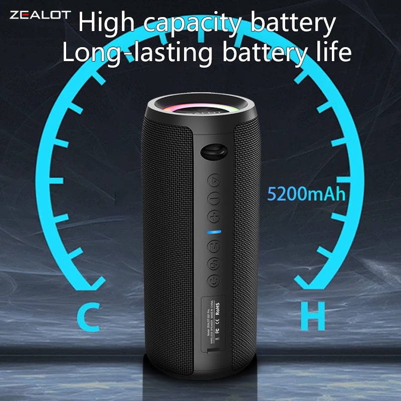 ZEALOT S51 Pro Portable Bluetooth Speaker Black Main Image 09