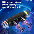 ZEALOT S56 Portable Bluetooth Speaker Black Main Image 05