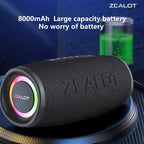 ZEALOT S56 Portable Bluetooth Speaker Black Main Image 09