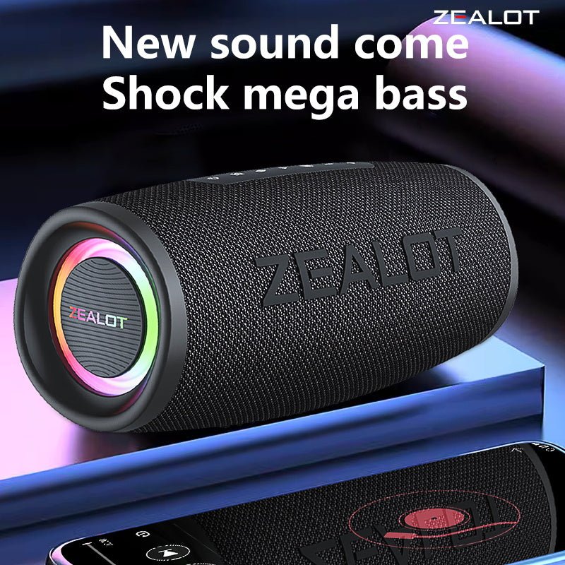 ZEALOT S56 Portable Bluetooth Speaker Black Main Image 12