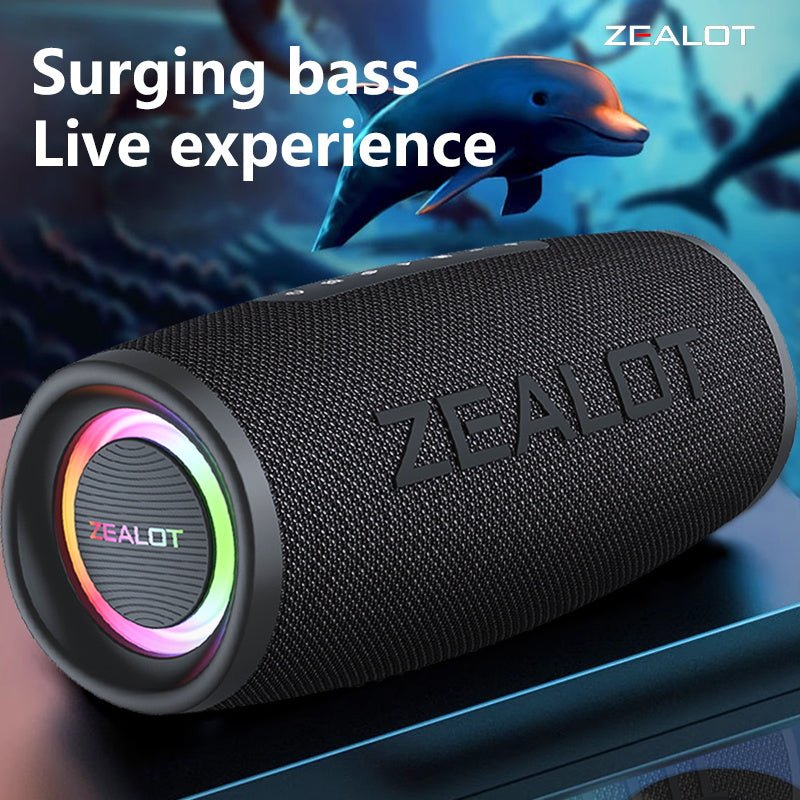 ZEALOT S56 Portable Bluetooth Speaker Black Main Image 13