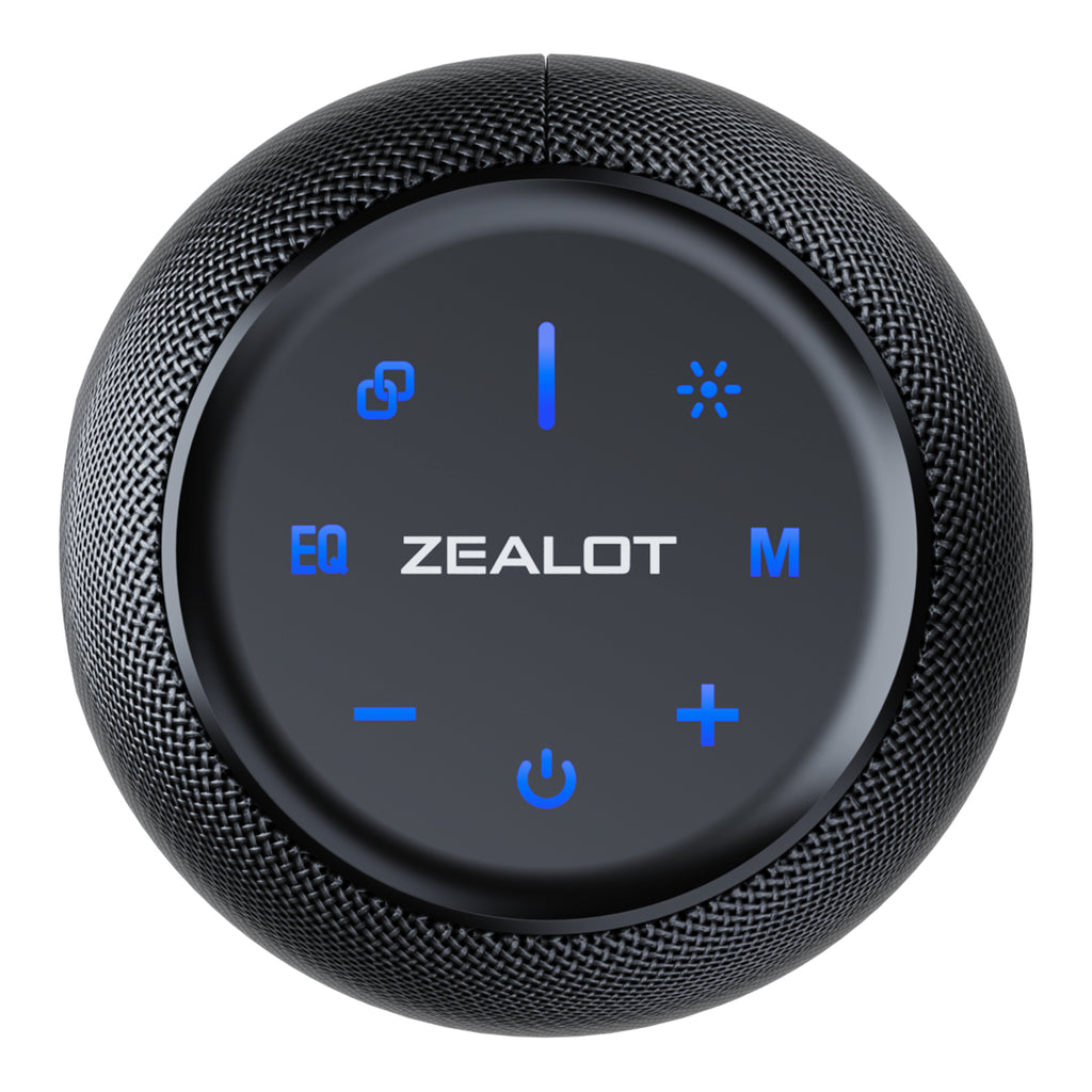 ZEALOT S64 Portable Bluetooth Speaker Black Main Image 03