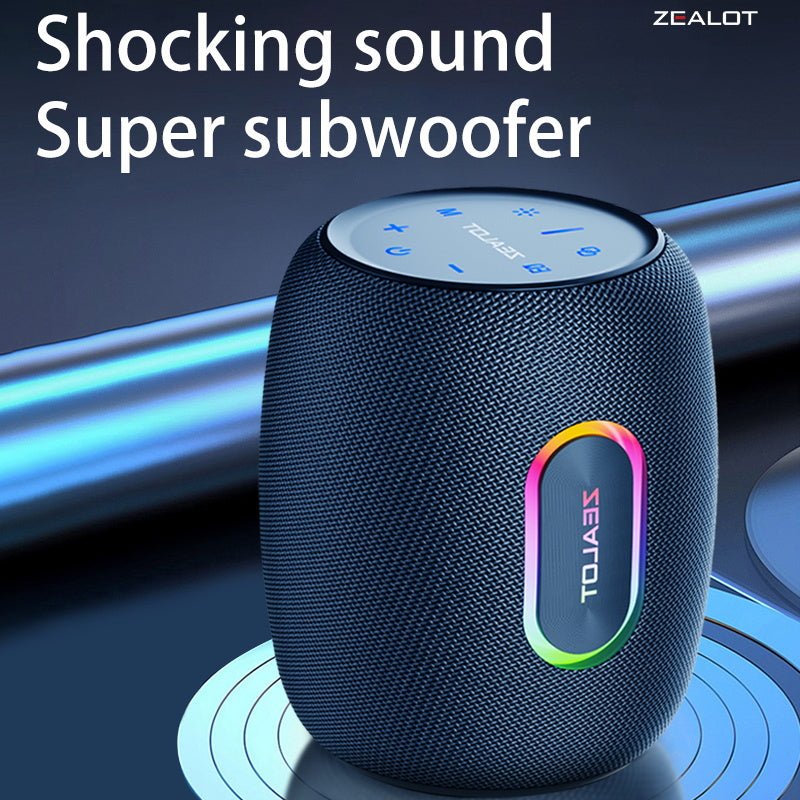 ZEALOT S64 Portable Bluetooth Speaker Black Main Image 06