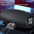 ZEALOT S67 Portable Bluetooth Speaker Black Main Image 08