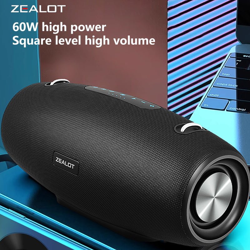 ZEALOT S67 Portable Bluetooth Speaker Black Main Image 09