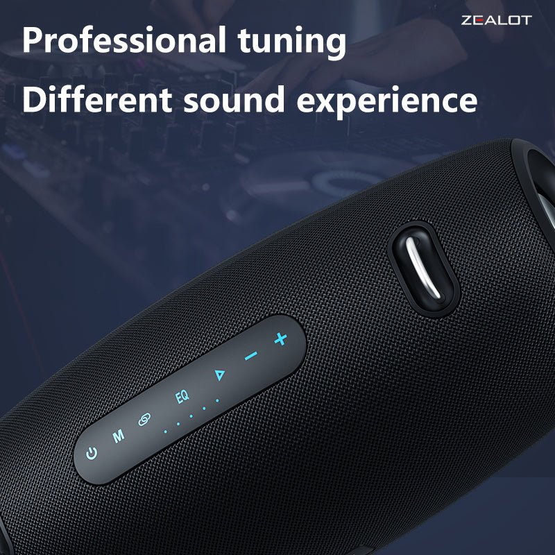 ZEALOT S67 Portable Bluetooth Speaker Black Main Image 10