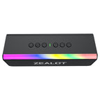 ZEALOT S72 Portable Bluetooth Speaker - Portable Wireless Speaker - Stereo Sound Deep Bass Subwoofer Waterproof - Black