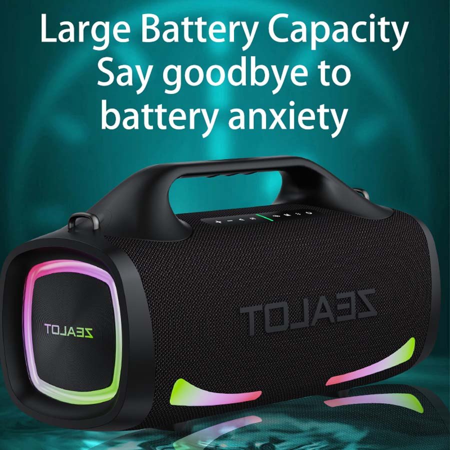 ZEALOT S79 Portable Bluetooth Speaker Black Main Image 10