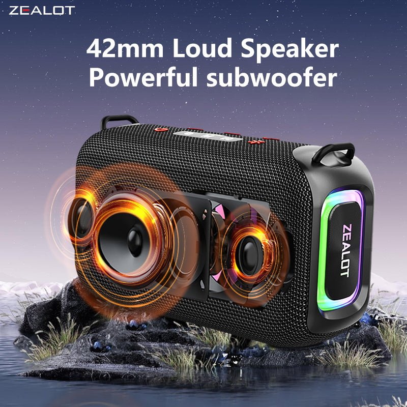 ZEALOT S85 Portable Bluetooth Speaker Black Main Image 06