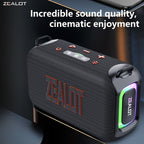 ZEALOT S85 Portable Bluetooth Speaker Black Main Image 07