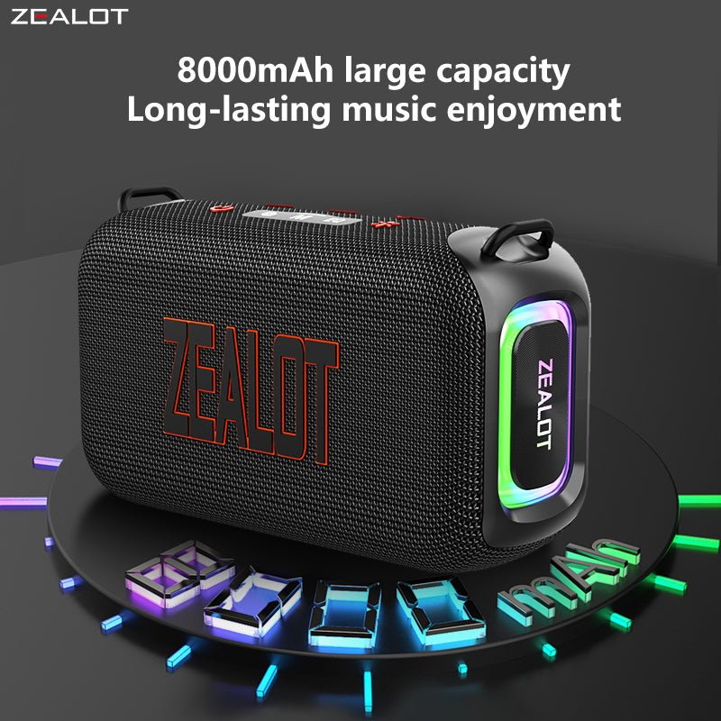 ZEALOT S85 Portable Bluetooth Speaker Black Main Image 09