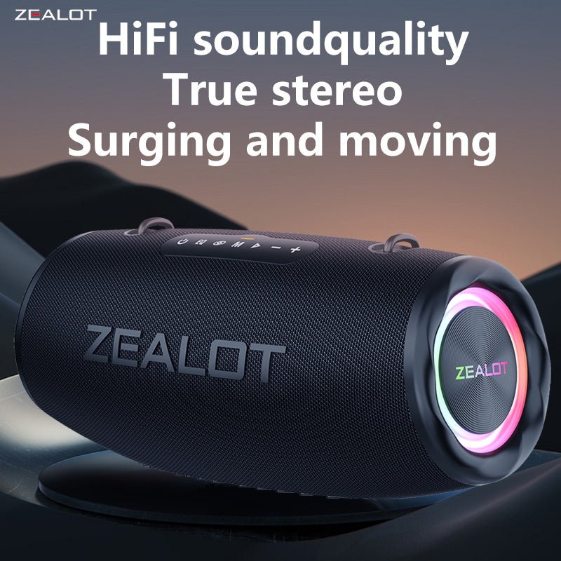 ZEALOT S87 Portable Bluetooth Speaker Black Main Image 09