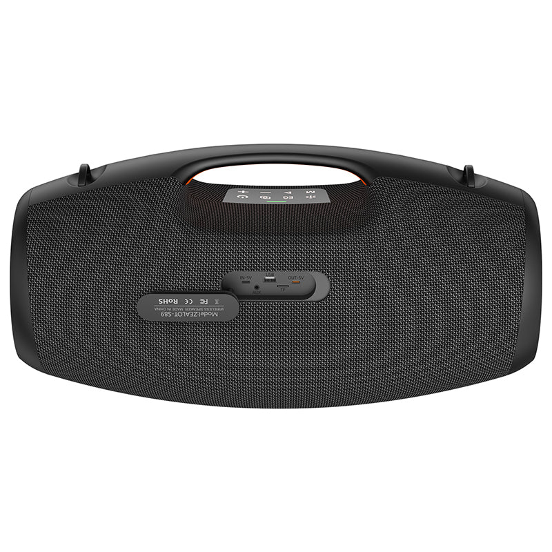 ZEALOT S89 Portable Bluetooth Speaker - Portable Wireless Speaker - Stereo Sound Deep Bass Subwoofer Waterproof - Black