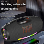 ZEALOT S89 Portable Bluetooth Speaker - Portable Wireless Speaker - Stereo Sound Deep Bass Subwoofer Waterproof - Black