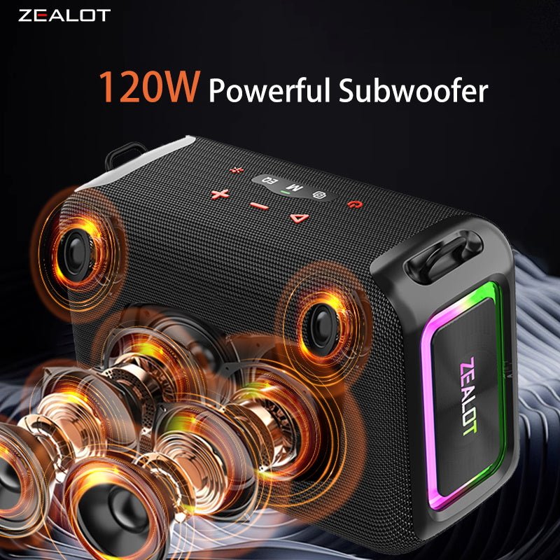 ZEALOT S95 Portable Bluetooth Speaker Black Main Image 06