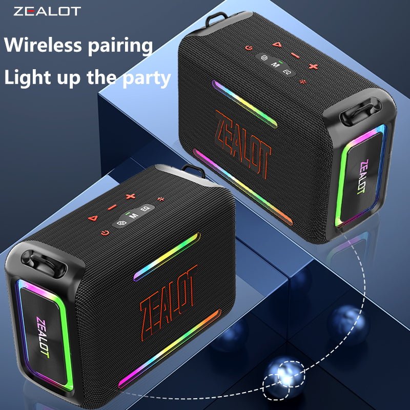 ZEALOT S95 Portable Bluetooth Speaker Black Main Image 09