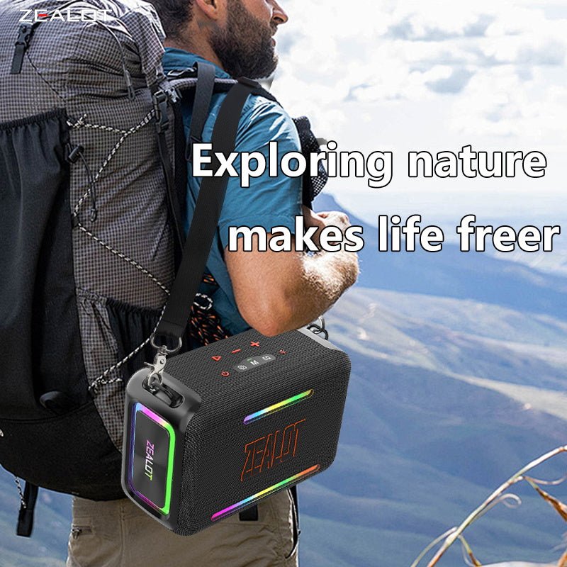 ZEALOT S95 Portable Bluetooth Speaker Black Main Image 10