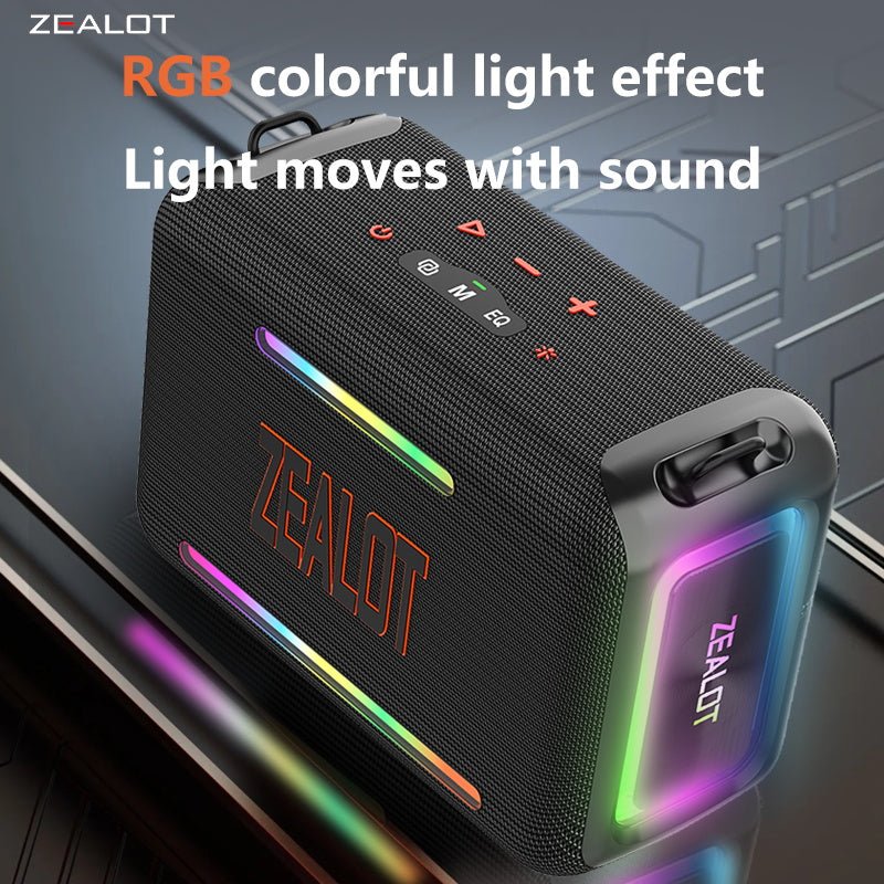 ZEALOT S95 Portable Bluetooth Speaker Black Main Image 11