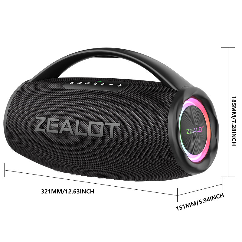 ZEALOT S97 Portable Bluetooth Speaker Black Main Image 05