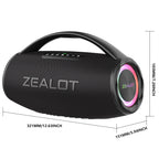 ZEALOT S97 Portable Bluetooth Speaker Black Main Image 05