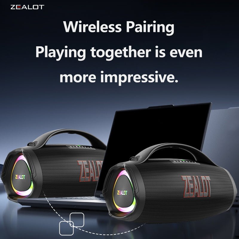 ZEALOT S98 Portable Bluetooth Speaker Black Main Image 13