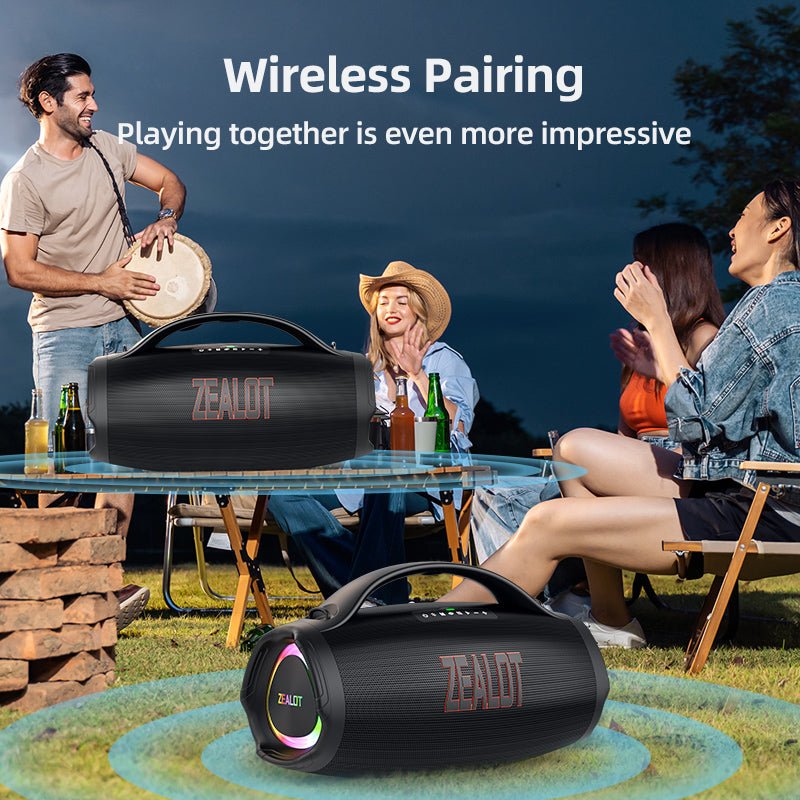 ZEALOT S98 Portable Bluetooth Speaker Black Main Image 14