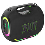 ZEALOT ZE01 Portable Bluetooth Speaker - Portable Wireless Speaker - Stereo Sound Deep Bass Subwoofer Waterproof - Black