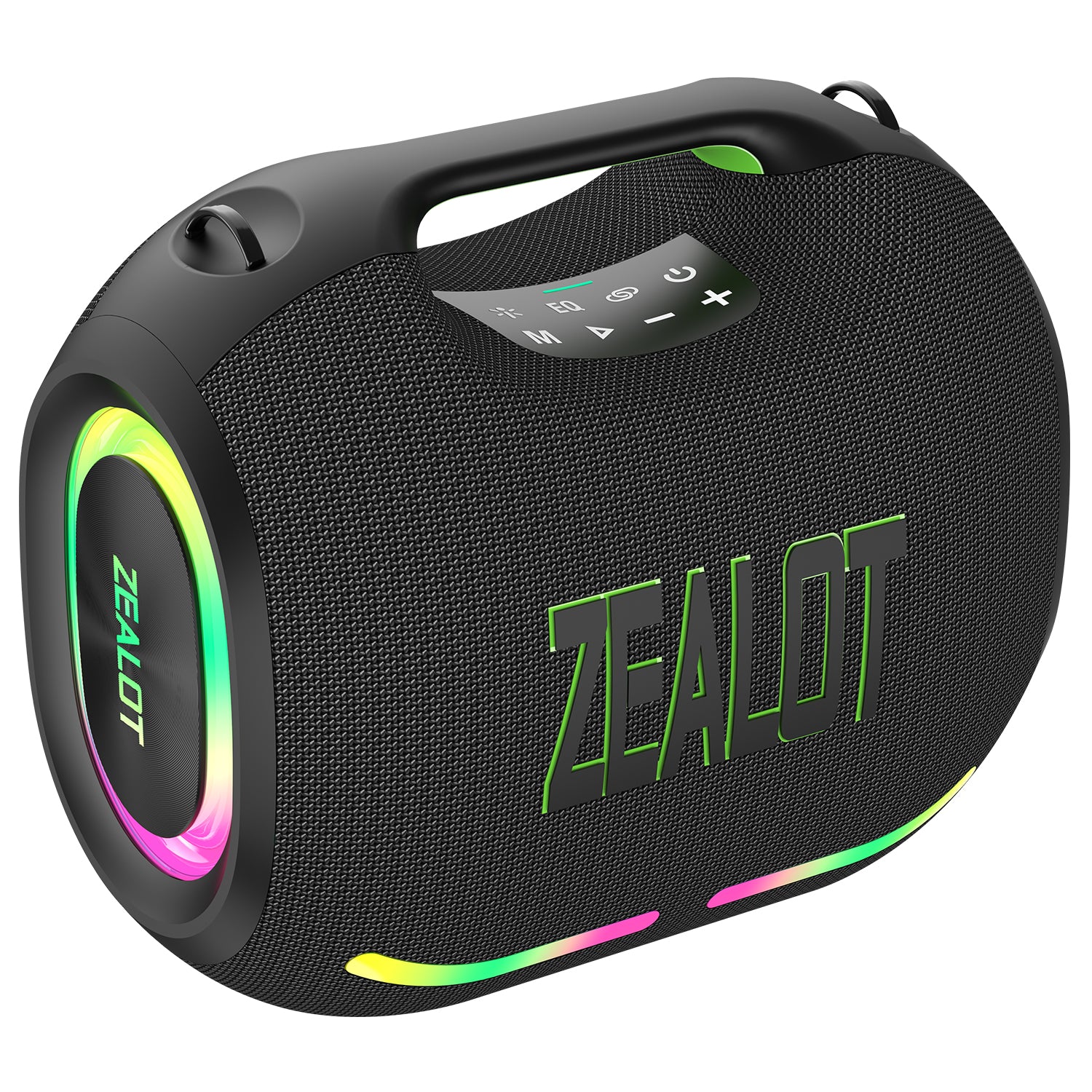 ZEALOT ZE01 Portable Bluetooth Speaker - Portable Wireless Speaker - Stereo Sound Deep Bass Subwoofer Waterproof - Black