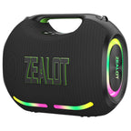 ZEALOT ZE01 Portable Bluetooth Speaker - Portable Wireless Speaker - Stereo Sound Deep Bass Subwoofer Waterproof - Black
