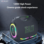 ZEALOT ZE01 Portable Bluetooth Speaker - Portable Wireless Speaker - Stereo Sound Deep Bass Subwoofer Waterproof - Black